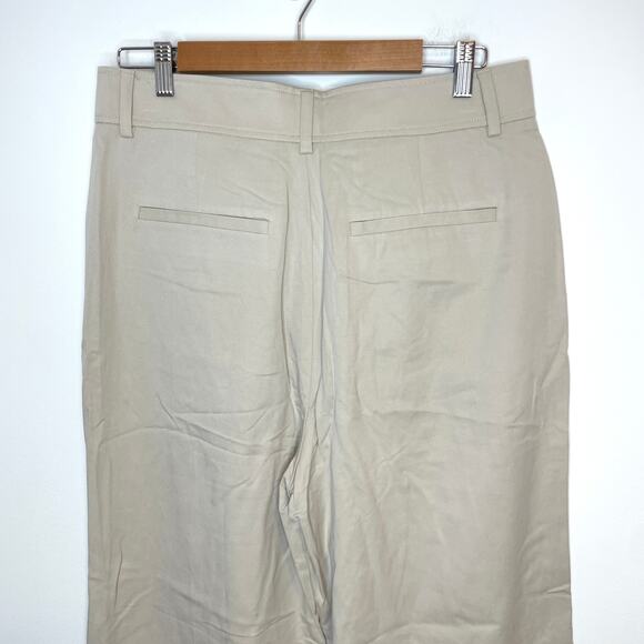 Everlane The Way-High Drape Pant In Sandstone Size 12 Short New - Picture 10 of 14